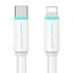 Кабел USAMS, USB-C/Lightning, 1 м, 30 W, бял