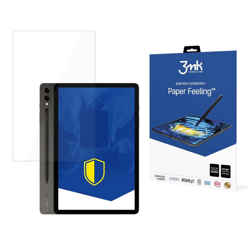 Folie protectie 3mk Paper Feeling pentru Samsung Galaxy Tab S9+, 13'', transparenta, rezistenta la zgarieturi, set 1 buc