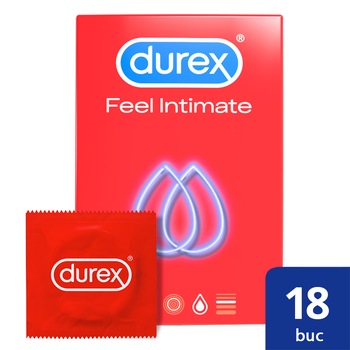 Prezervative Durex Feel Intimate 18 bucati Prezervative Durex Feel Intimate 18 bucati