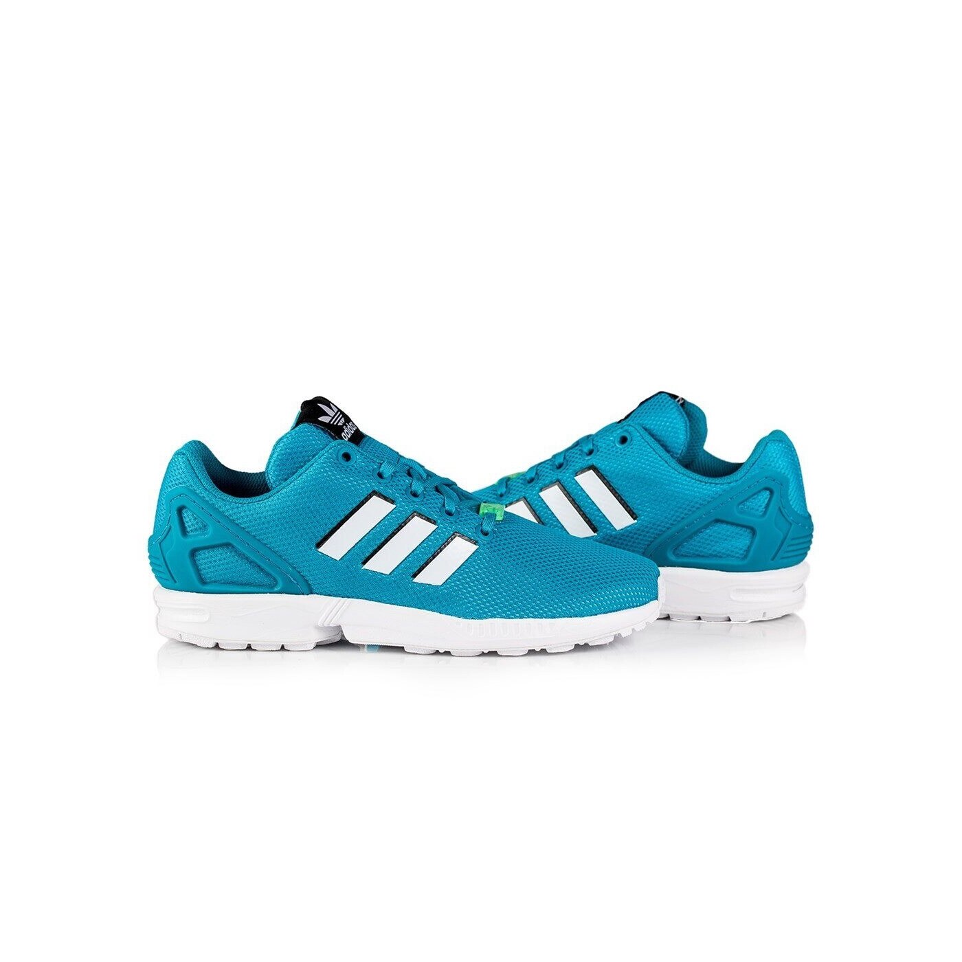 Pantofi sport copii adidas ZX Flux, verde marin, material textil