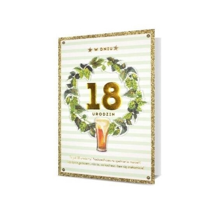 Karnet B6 Tizennyolcadik születésnap, Pan Dragon, 200x140x2 mm, fóliaborító, 2021