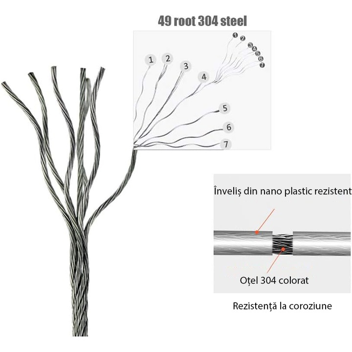 Сушилня за дрехи, Rqiurpn, прибираща се, 4,2 м, монтирана на стена, капацитет 20 кг, лесен монтаж, златиста