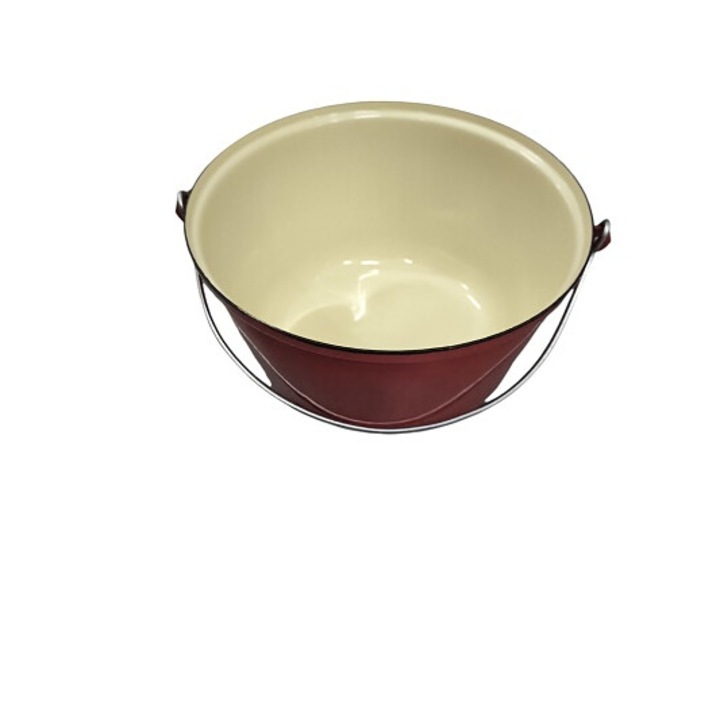 Bogrács, Piros, 28 cm, 6L