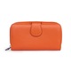 Portofel dama dublu din piele naturala Orlando portocaliu