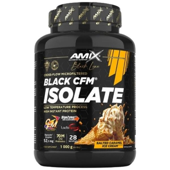 Proteina, Amix, Black CFM Isolate, Caramel sarat 1 Kg