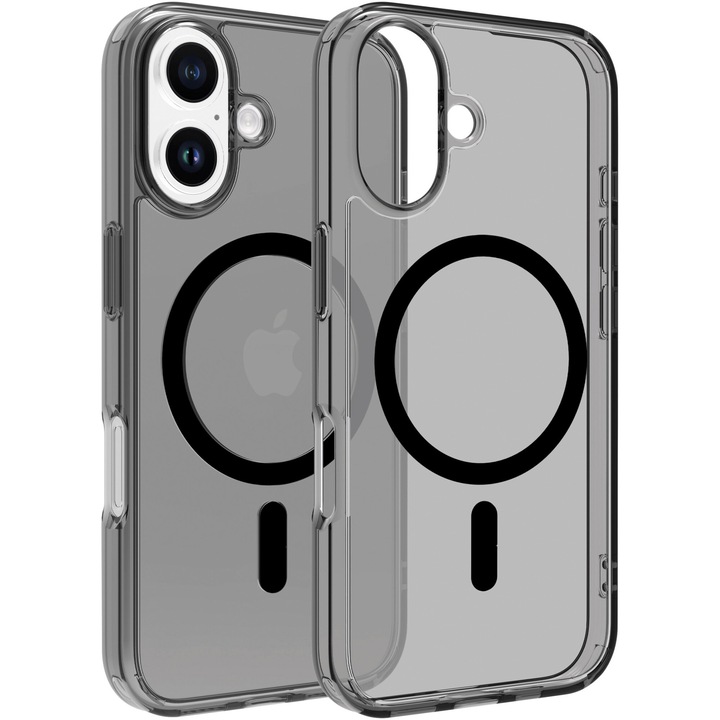 Husa de protectie Dviced, Magsafe pentru iPhone 16 smoke case, Black