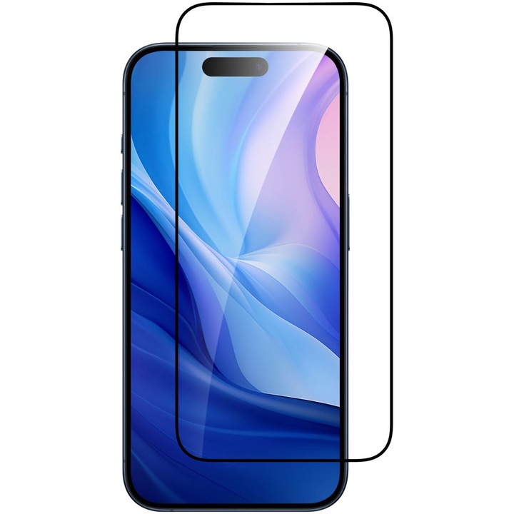 Dviced Tempered Glass Edge to Edge képernyővédő fólia, iPhone 16 Pro-hoz, applikátorral