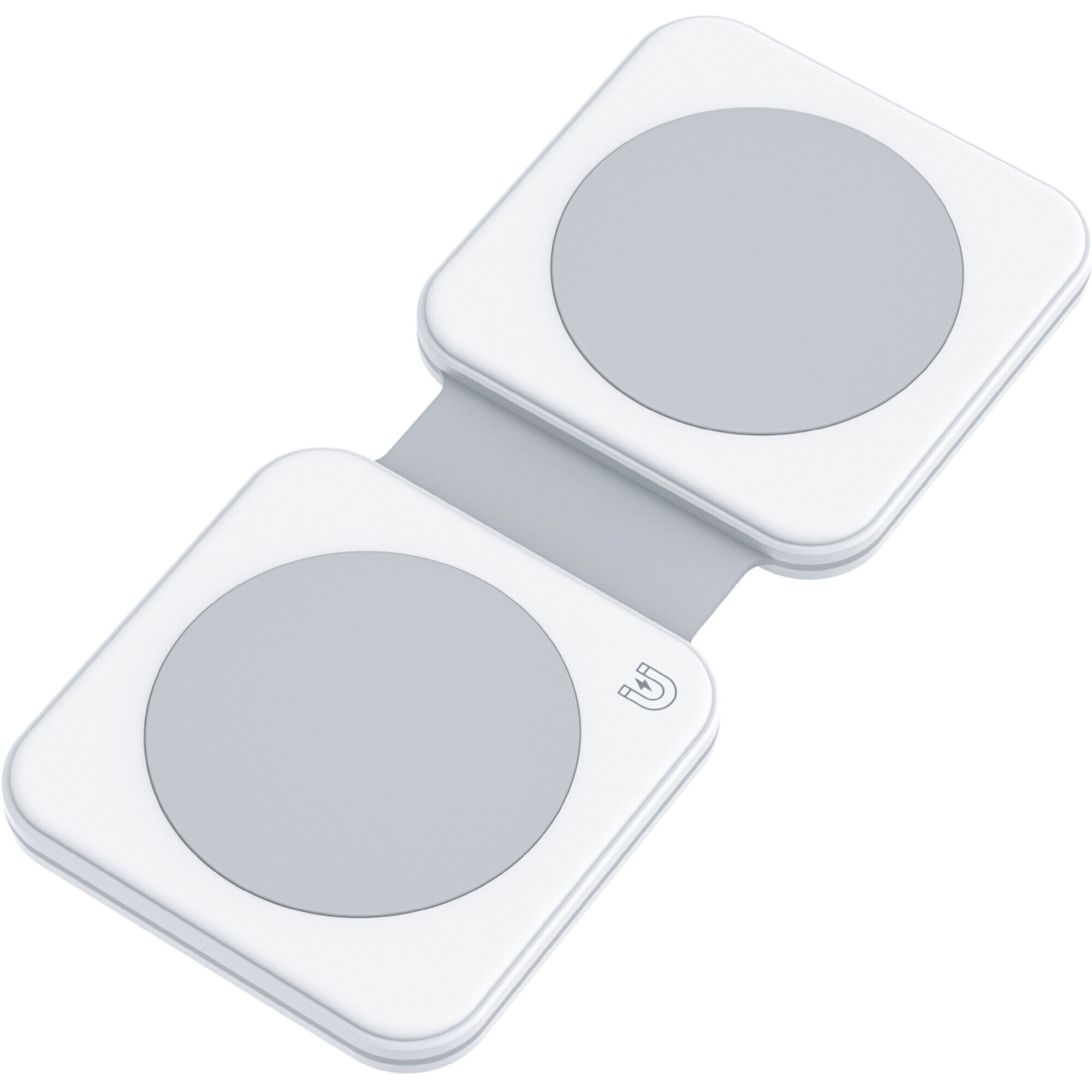 Incarcator wireless Dviced 2-in-1 foldable magnetic, White