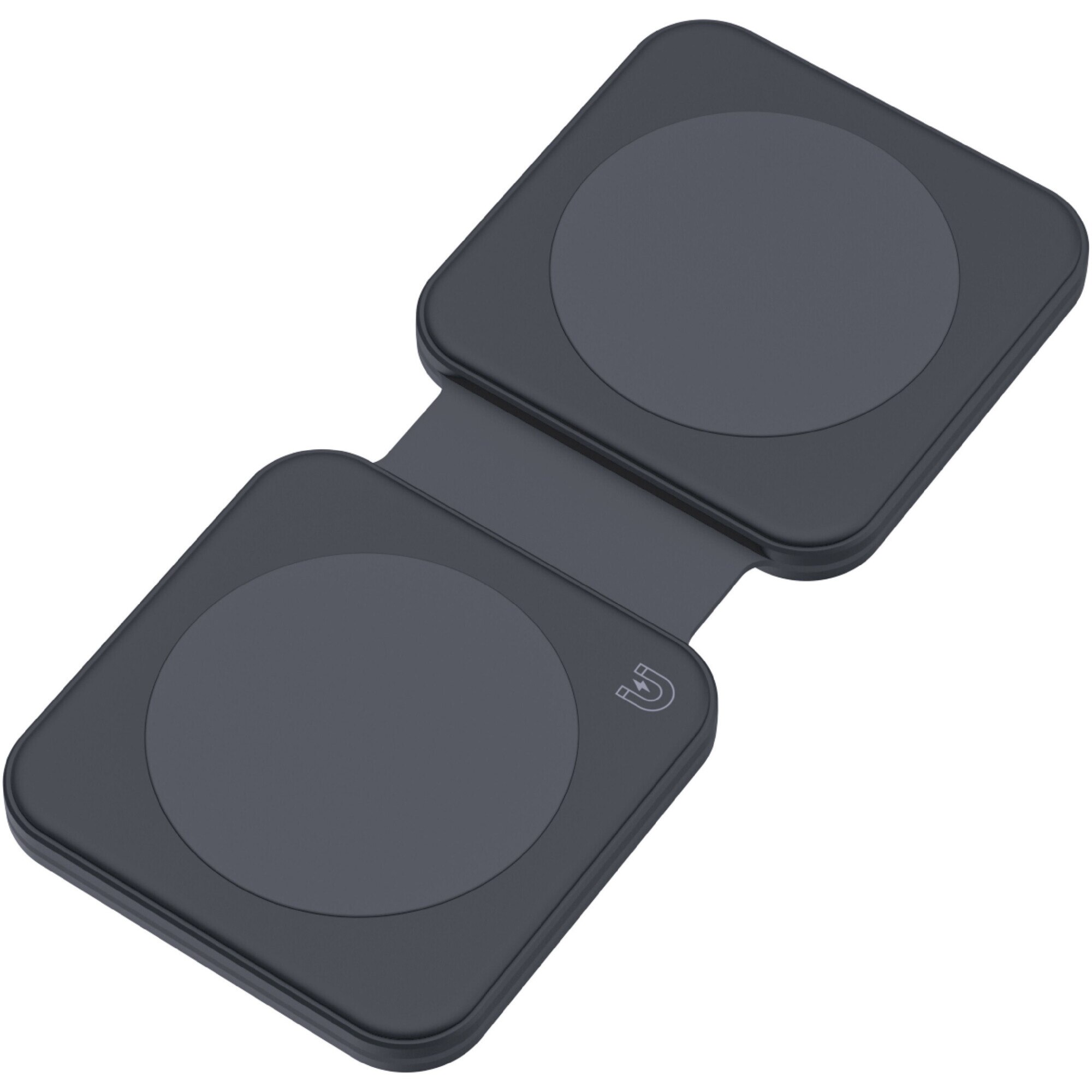 Incarcator wireless Dviced 2-in-1 foldable magnetic, Black