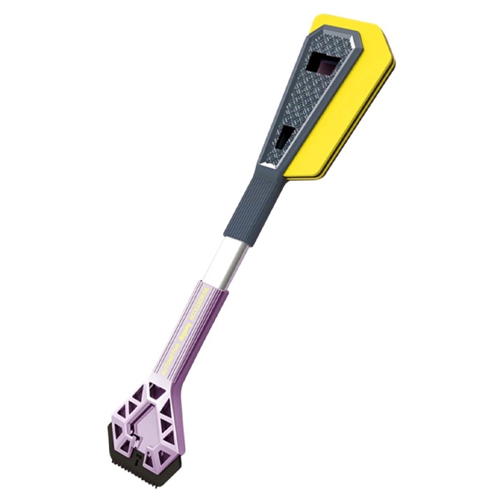 Racleta cu Perie 3 in 1 pentru SUV 67cm, OPTIM SOLUTION, Indepartarea Zapezii de pe Masina, Fragmentarea Ghetii de pe Parbriz, Solutia pentru Iarna, Window Cleaning Tool, Lopata, Perie pentru Zapada, Racleta pentru Dezghetare, Mov