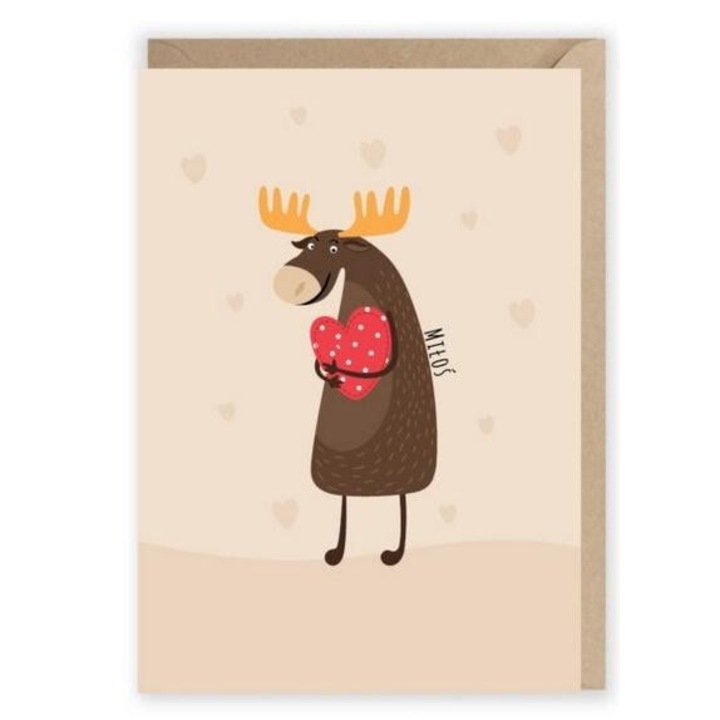 Kartka okolicznosciowa Milos, Cardie, eko koperta, A6, 148x105x1 mm