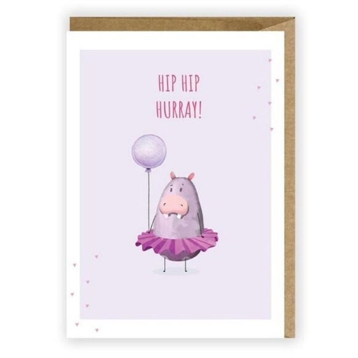 Karta de felicitare, Cardie, K022, ecologica, A6, 148x105x1 mm, cu envelopa