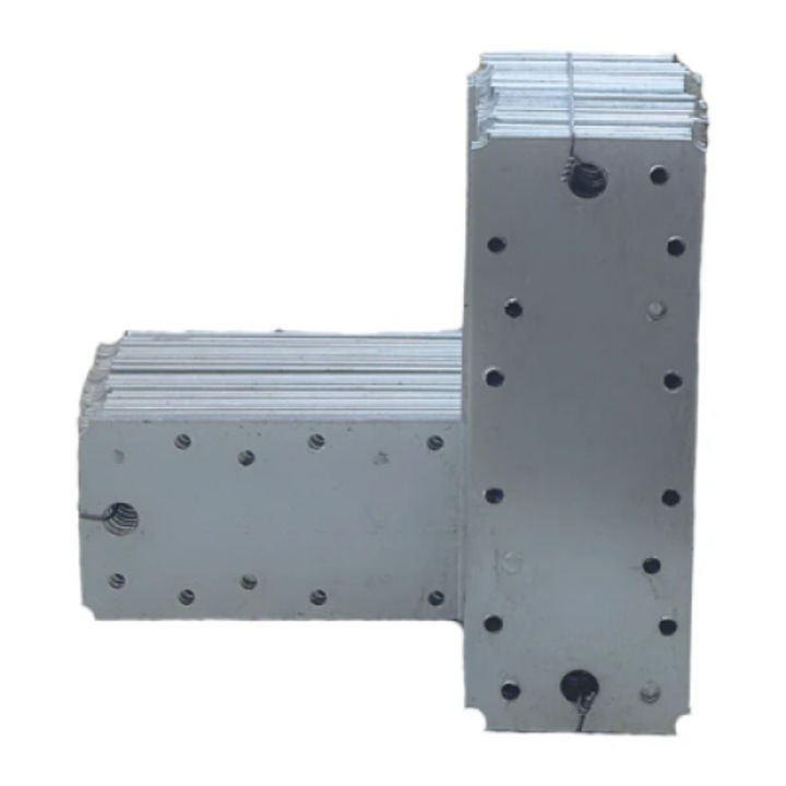 Set 50 placa perforata pentru imbinare lemn, zincat, 180 x 65 mm (grosime 2 mm)