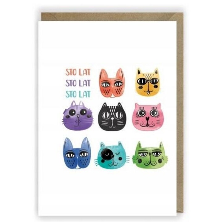 Felicitare de ziua de nastere, Cardie, ecologica, A6, 148x105x1 mm, cu envelopa