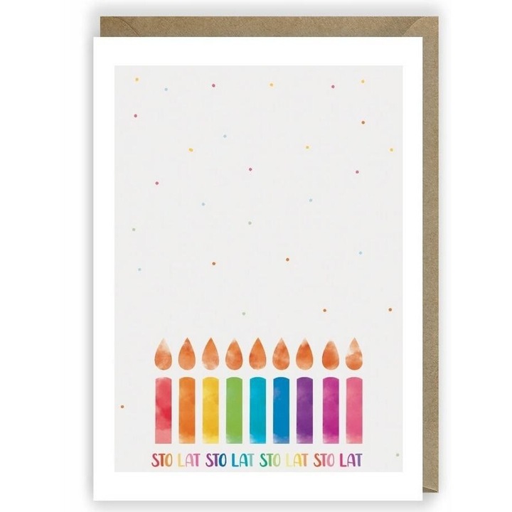 Kartka urodzinowa K016, Cardie, ecologica, A6, 148x105x1 mm, cu coperta eco