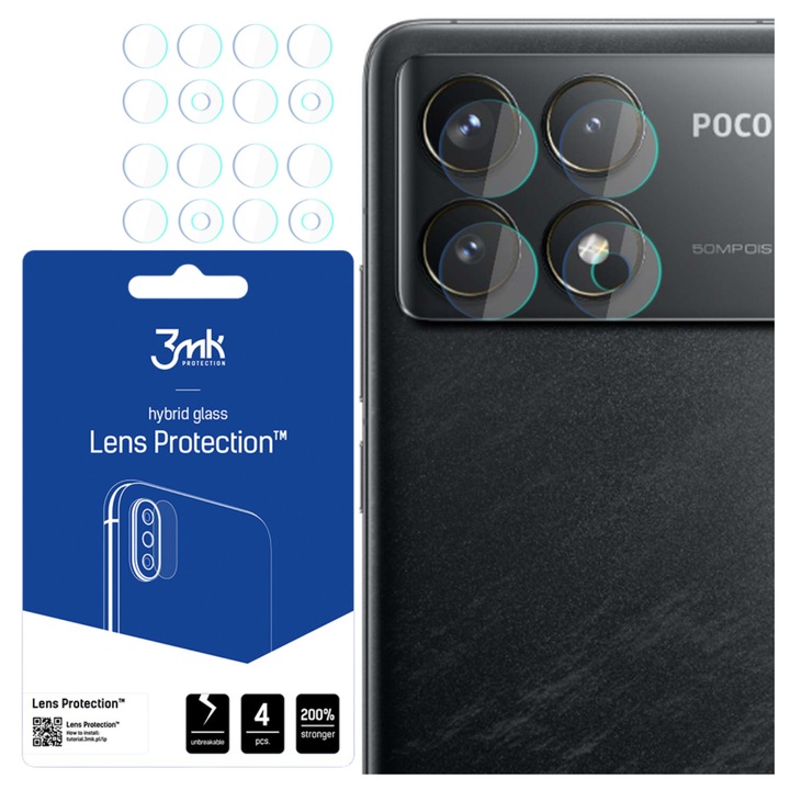 Folie protectie pentru Poco F6 Pro, Sticla, Transparenta