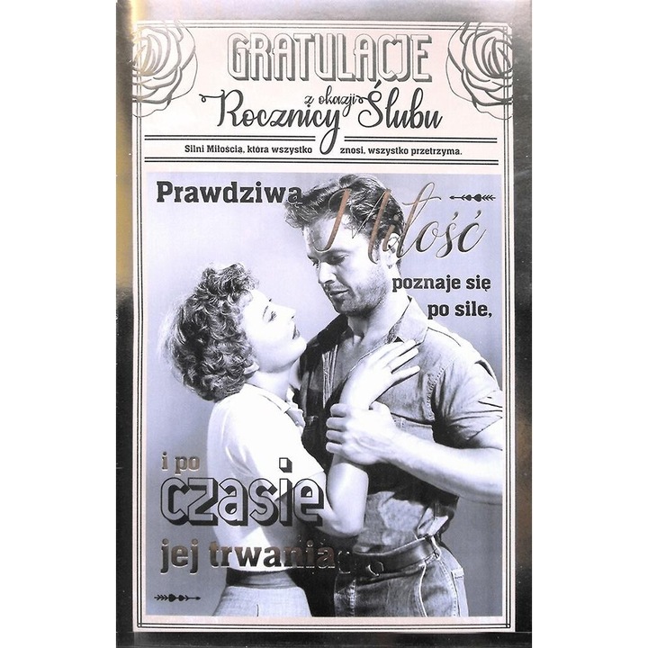 Karta de felicitare, AbCard, Rocznica Slubu, 212x138x1mm