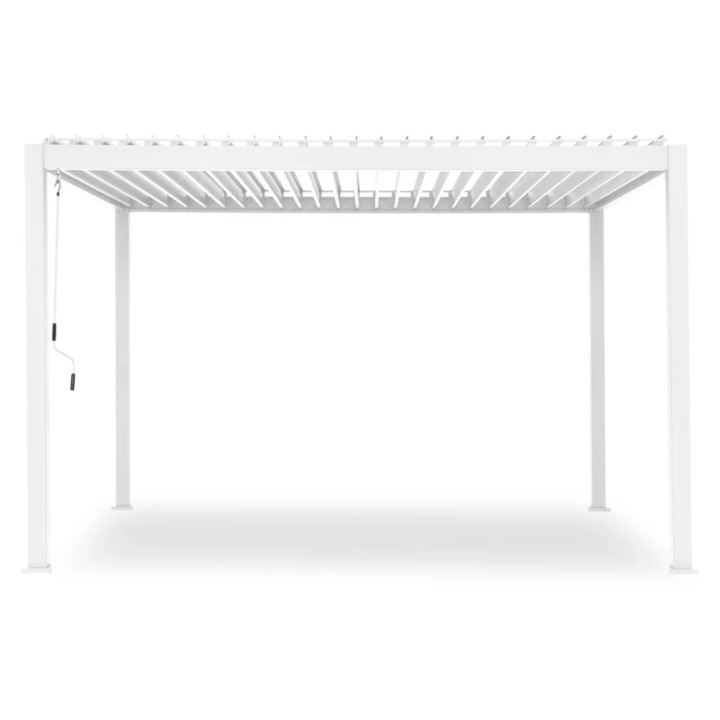 Pergola gradina/terasa, Maison Mex MIRADOR SILVER, L.360 l.300 H.240 cm, alb