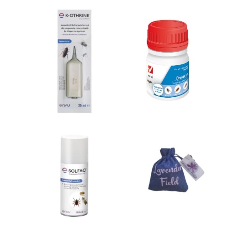 Insecticide anti plosnite, gandaci, purici, muste K-othrine 25 ml si ...