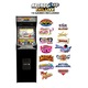 Конзола с 14 игри ARCADE1UP, Street Fighter™ II Deluxe, Вертикална, H 155 cm, 17 инчов цветен дисплей, Marquee осветление, външен високоговорител, регулируема сила на звука, защита срещу преобръщане, аркадни контроли с истинско усещане, многоцветни