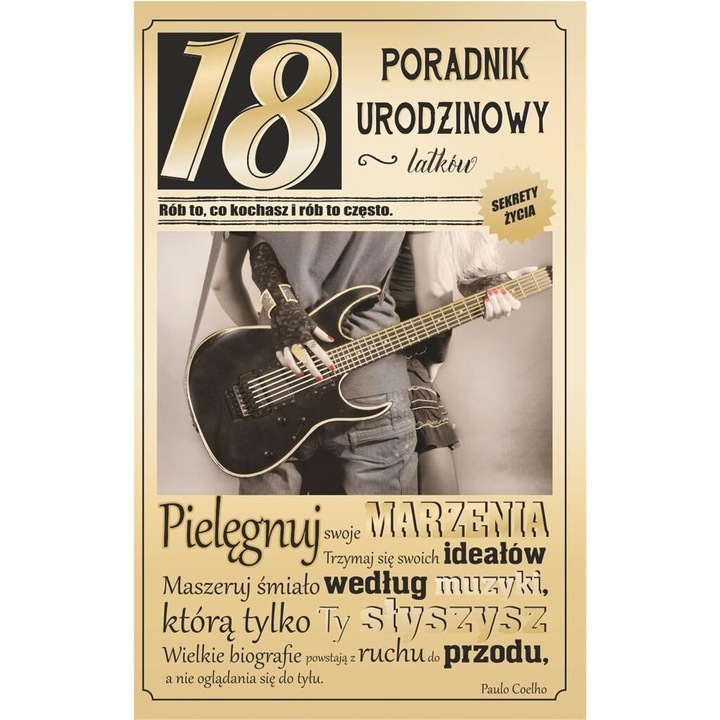 Felicitare Urodziny 18, AbCard, 205x130mm, cu coperta si urari