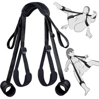 Set BDSM pentru cupluri, Set jucarii sexuale pentru adulti, Curele reglabile, Bondage Slave, distractie de cuplu, negru