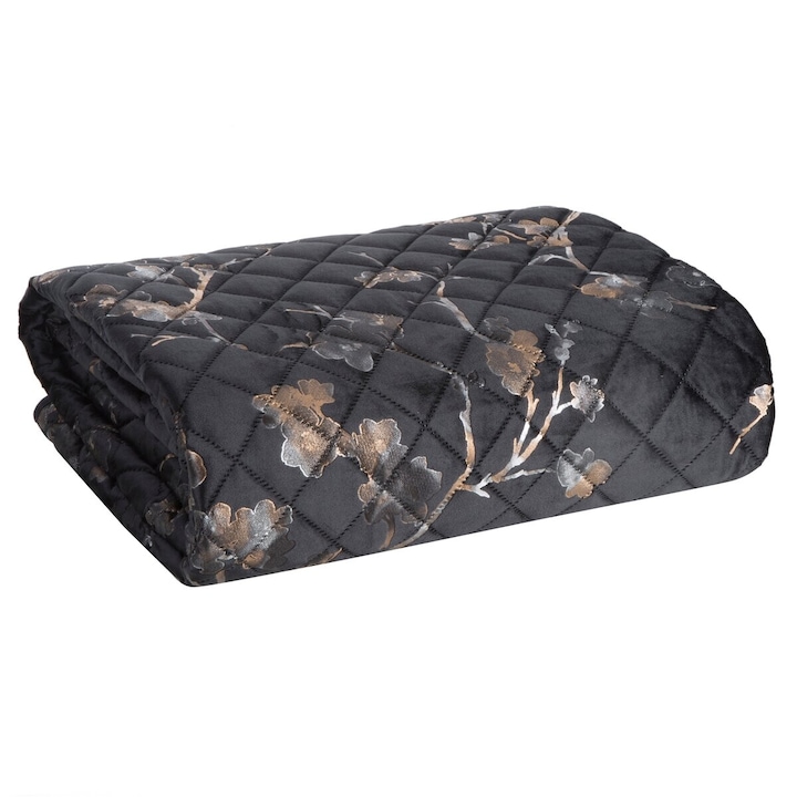 Cuvertura de pat BLINK5 200 x 220 cm Eurofirany negru