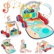 3 az 1-ben Antemergator, etetőszék és aktivitási központ fényekkel és zenével, 4 játékmóddal, kényelmes, több színű