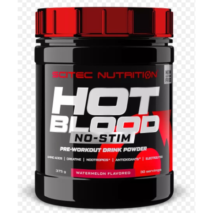 Хранителна добавка Scitec, Hot Blood No-Stim, Диня, 375 g