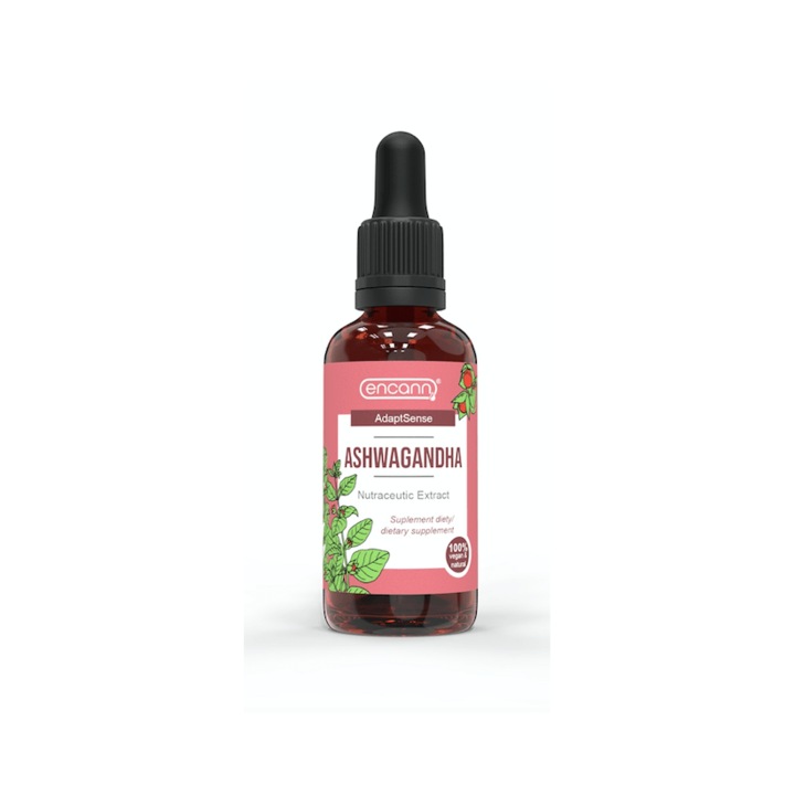 Encann Ashwagandha Extract lichid 50 ml, natural, pentru sistemul imunitar