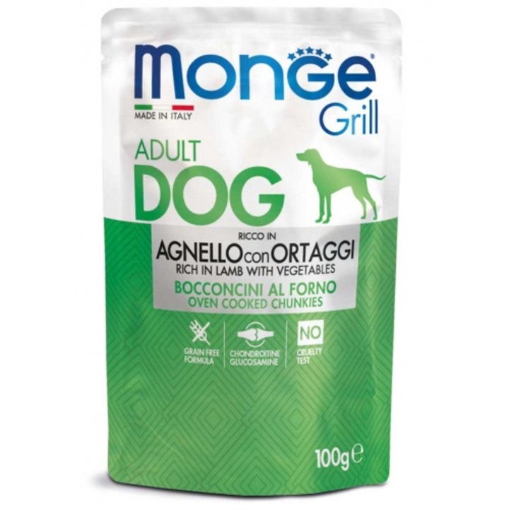 Monge Grill Chunkies Adult - Hrana umeda super-premium - Miel - 100g