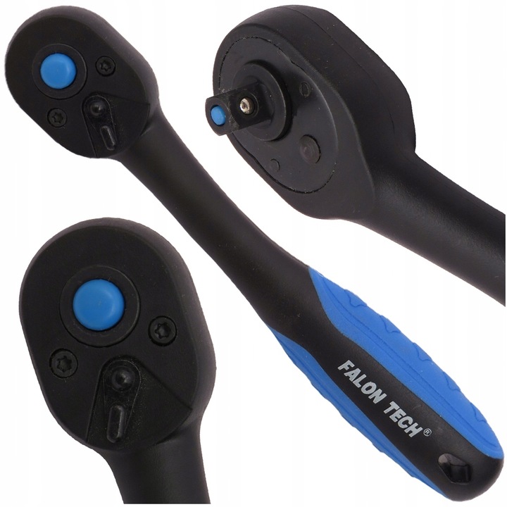 Racsnis kulcs 1/4", Falon-Tech, 72 fog, 155 mm, króm-vanádium