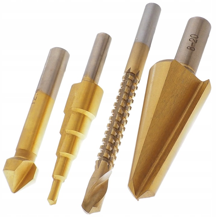 Set 4 burghie universale Falon-Tech, HSS, 12.4mm, 6-20mm, 6x90mm