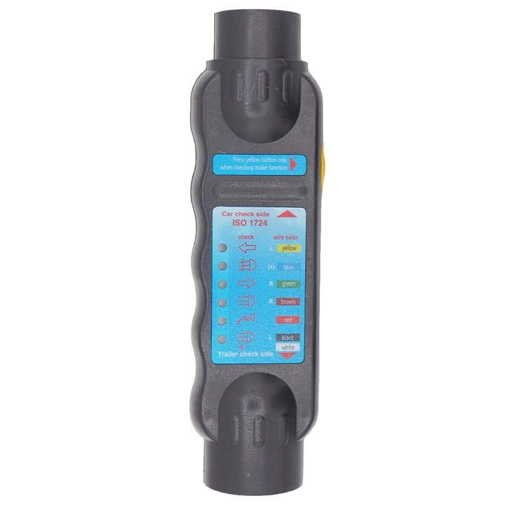 Tester remorca, Falon-Tech, 2 adaptoare, 12V, 195x59mm