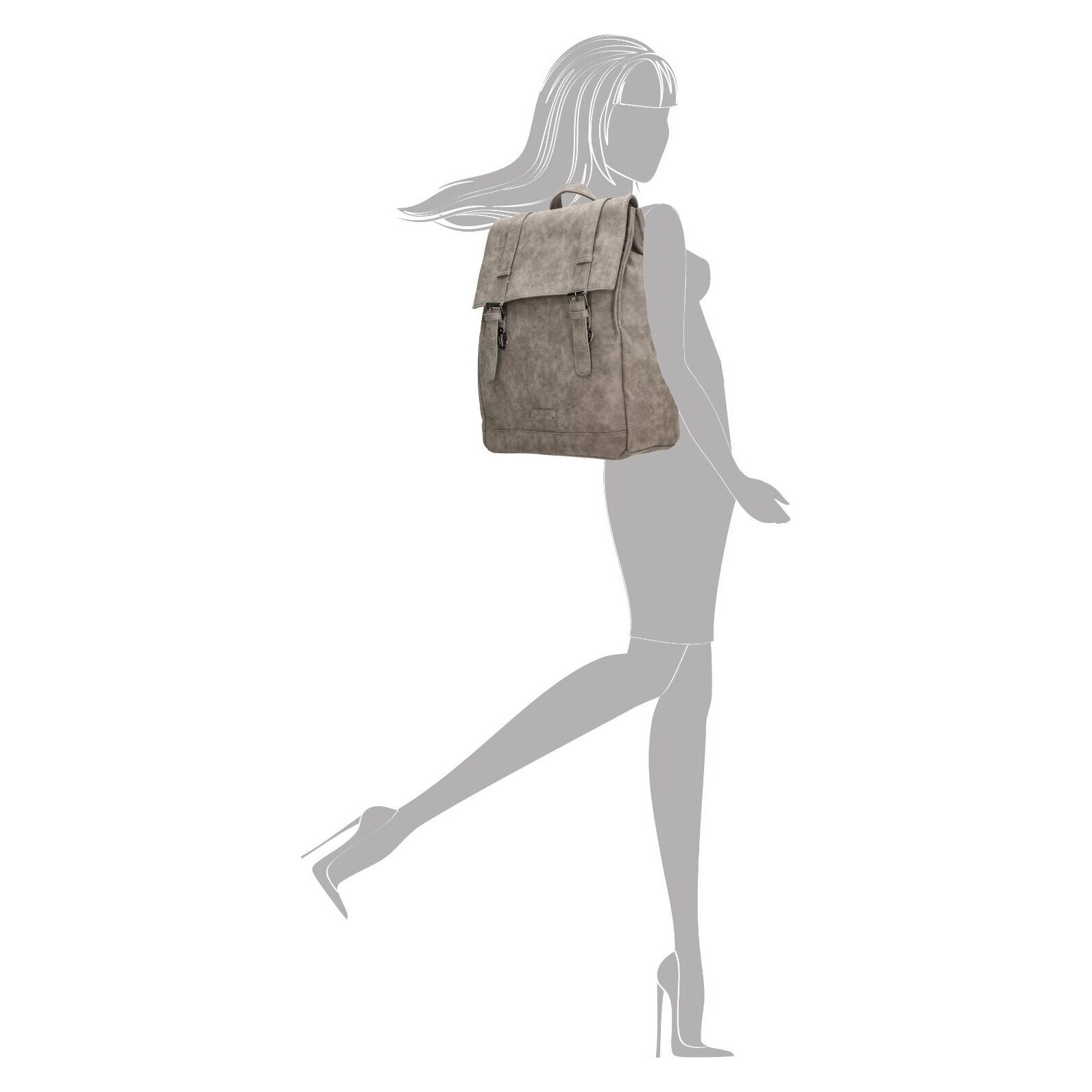 Enrico benetti amy tablet backpack medium taupe