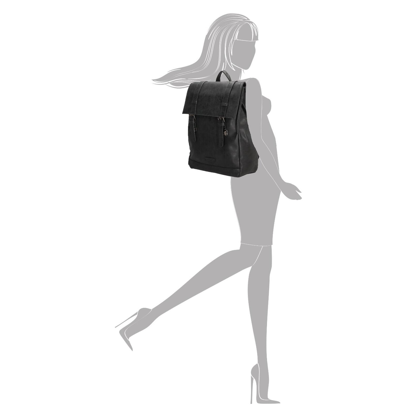 Enrico benetti amy tablet backpack black