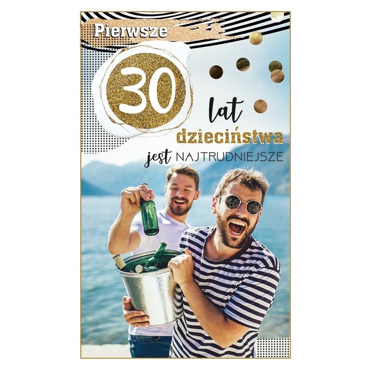 Felicitare Urodziny 30 AbCard, 205x130mm, coperta folie