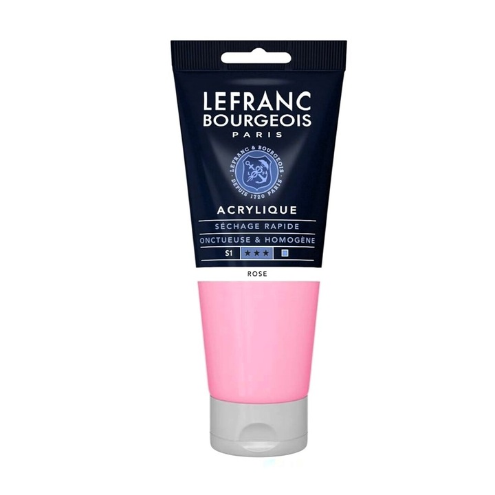 Culoare acrilica fina, Lefranc & Bourgeois, rose 351, 80ml