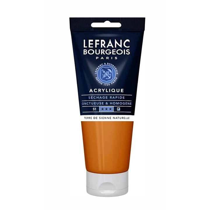 Culoare acrilica fina, Lefranc & Bourgeois, raw sienna 482, 80ml