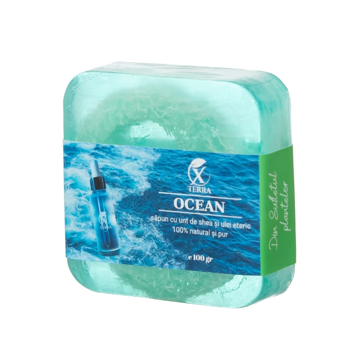 XTERRA Сапун с масло от ший, луфа, морска сол и етерични масла, 100 гр.