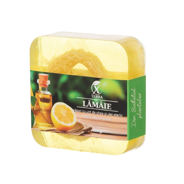 Сапун XTERRA с масло от ший, луфа, витамин C и етерично масло от лимон, 100 г