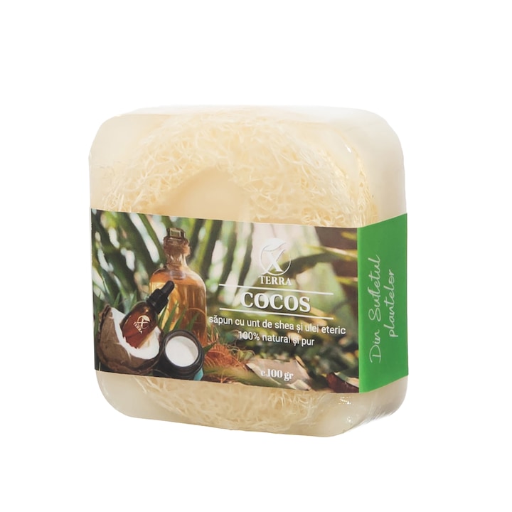 XTERRA Сапун с масло от ший, луфа, кокосово мляко и етерични масла, 100 гр.
