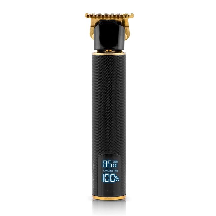 Clipper, acél penge, LCD kijelző, 1-9 mm, üzemidő 2, 5 óra, 3 forgási sebesség 8500 / 7500 / 6000 RPM, USB-C töltés, fekete