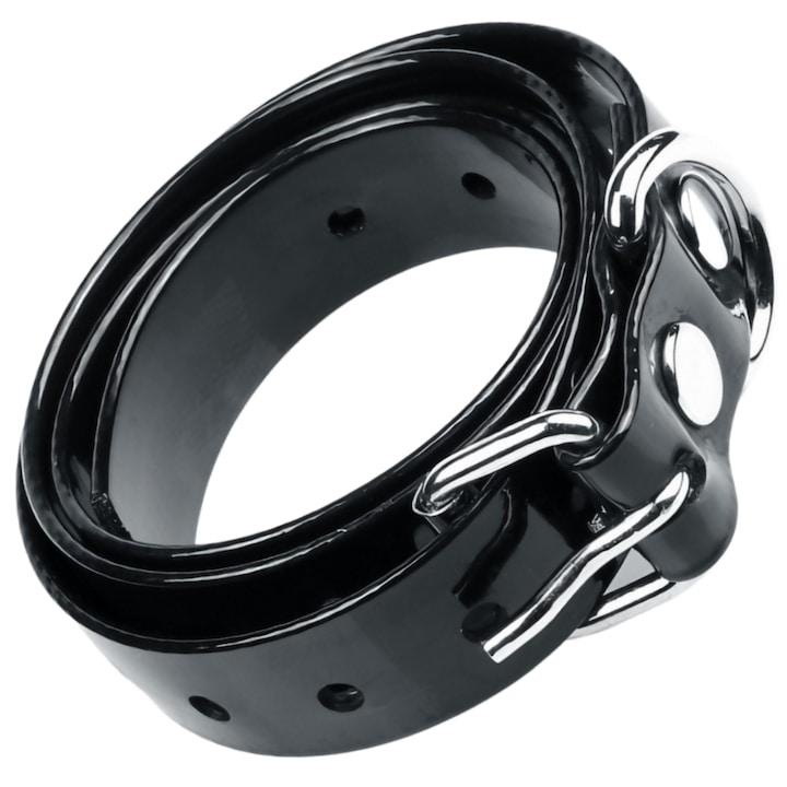 Curea Din Piele Ecologica|Universala|Pentru Gulere Anti Latrat|Contact Constant Intre Electrozi Si Piele|Lungime Totala: 70 cm|Negru