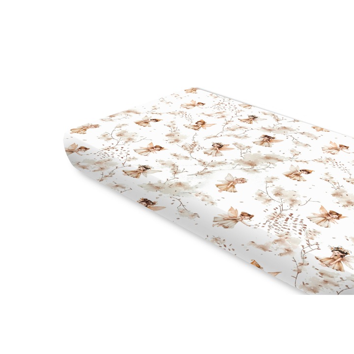 Чаршаф с ластик, MimiNu, За легло 160x80 см, Oeko Tex Standard 100 сертифициран памук, Fairy