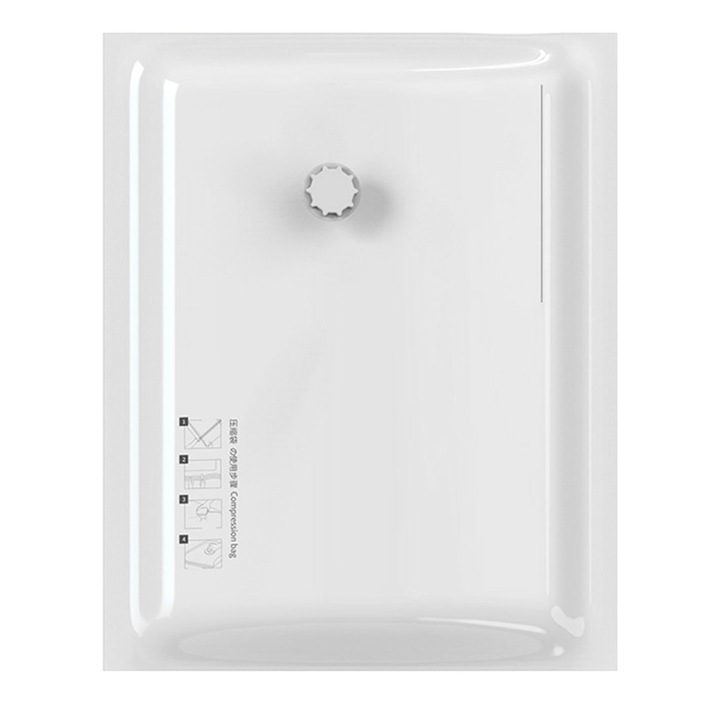 Kompressziós tárolótáska, longziming, fehér kivitel, 80x100cm, könnyen használható, szett.