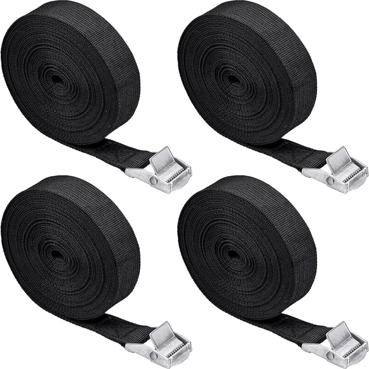 Set de 4 centuri pentru marfa Julyee, nailon/aliaj de zinc
