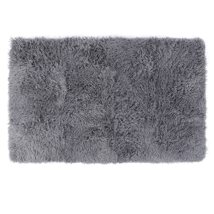 Килим против плъзгане, 80х120 см, сив