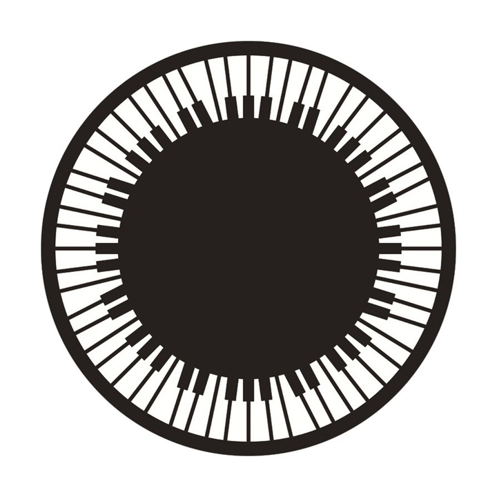 Кръгъл килим, 80 см, фланелен материал, може да се пере, не се хлъзга, за всекидневна, спалня