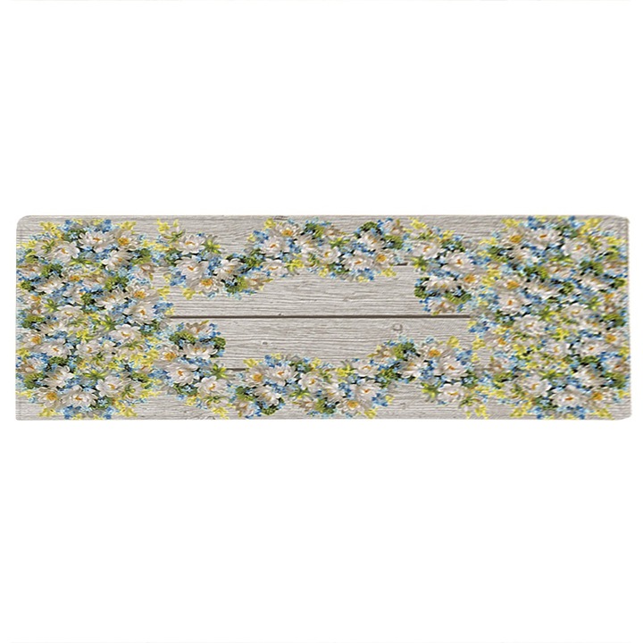 Килим против хлъзгане, 40х120 см, плътен материал, лесен за почистване, многоцветен